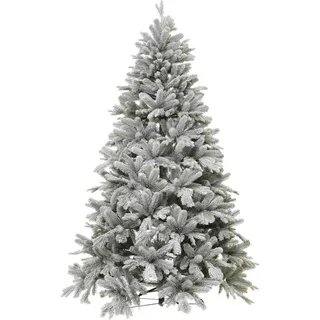VIVANNO Weihnachtsbaum Polyethylen NORDMANN Rund, Weiß naturgetreu - 112x150 cm - Weiß