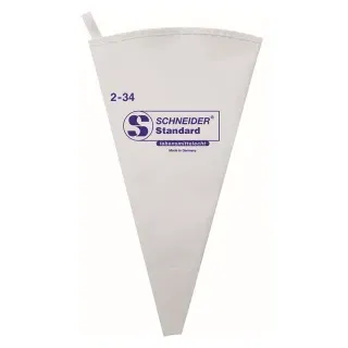 SCHNEIDER Spritzbeutel, Standard, weiß, Lebensmittelechte Spritztülle, Gr. 2, 340 mm lang