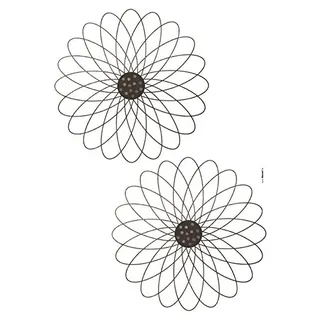 Komar Deco-Sticker SPIRELLO | 50 x 70 cm | Wandtattoo, Wandbild, Wandsticker, Wandaufkleber, Walltattoo, Spiralen, Muster, Blumen, Kreis, Punkte | 19712h