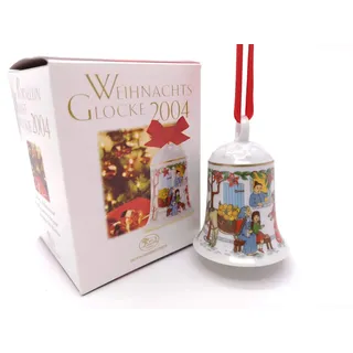 Hutschenreuther Weihnachtsglocke 2004, Porzellanglocke, Weihnachten, Baumschmuck, Baumanhänger, Anhänger