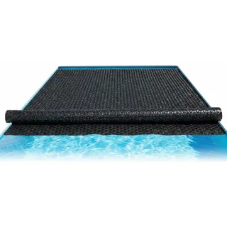 Mucola Poolfolie Solarplane Poolheizung Solarheizung Wärmeplane Einbaubecken Quick-Up-Pools Stahlwandbecken - Schwarz 600x400cm - Schwarz