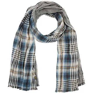 camel active Herren Schal aus reiner Baumwolle Schwarz, menswear-OS