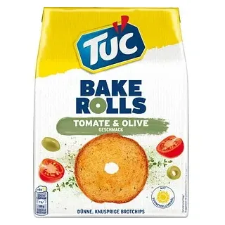 TUC BAKE ROLLS TOMATE & OLIVE 150,0 g