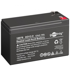 Goobay 16076 Blei Akku 12V - 9000mAh / Blei Akkumulator max. 9Ah / 12 Volt Bleiakku / Batterie USV Anlage für Notstrom Alarmanlage Notbeleuchtung