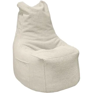 Carryhome Sitzsack , Naturfarben , Textil , 270 l , Füllung: Styroporkugeln , 85x100x85 cm , Indoor, Reißverschluss , Wohnzimmer, Sessel, Sitzsäcke, XXL Sitzsäcke
