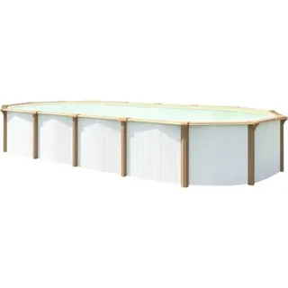 Aufstellpool Stahlwandpool-Set Green Line Evolution oval 635x390x132 cm inkl. Sa
