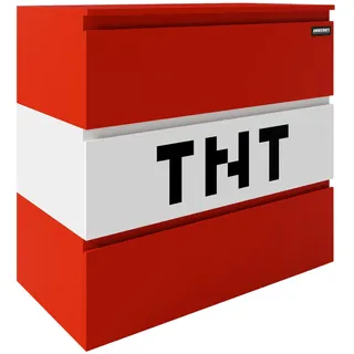 Minecraft Kommode Minecraft ca. 80x76x41 cm Rot