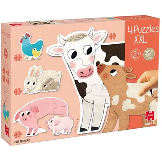 JUMBO Spiele GOULA 4 XXL-Puzzle Tiermütter und ihre Babys