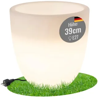 8 seasons design GmbH Shining Curvy Pot S 39 x 39 cm Weiß