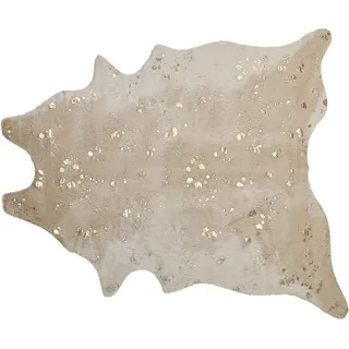 Beliani Kunstfell-Teppich Bogong 200/150 cm , Beige, Goldfarben , Kunststoff , Tiere , Freiform , 150x200 cm , Teppiche und Böden, Teppiche, Schaffelle & Kuhfelle