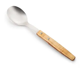 Arcos Esslöffel Edelstahl 18/10 - Holzgriff - Perfekt für täglichen Gebrauch - 200 mm - Tischmesser Serie