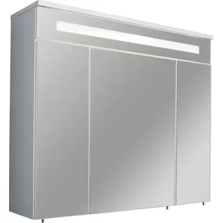 Fackelmann Spiegelschrank Kara Weiß 80 cm mit Softclose Türen