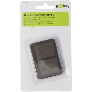 goobay Aufbewahrungsbox für bis zu 4x SD Speicherkarten