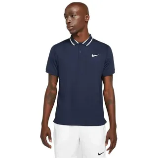Nike Court Victory Dry Kurzarm-poloshirt - Obsidian / White - S
