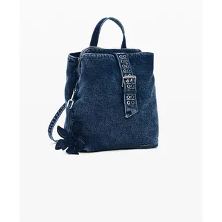 DESIGUAL Curio Denim Mini Rucksack Blau