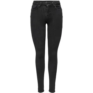 ONLY Damen Onlpower Mid Push Up Rea3722 Noos Skinny Jeans, Grau (Medium Grey Denim Medium Grey Denim), 32/Large EU