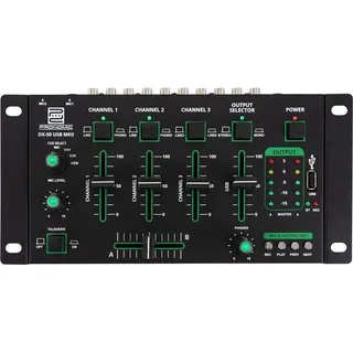 Pronomic DX-50 USB MKII 4-Kanal DJ-Mixer mit Bluetooth