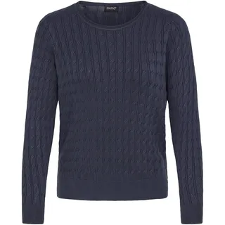 Rollkragenpullover OXMO "Rollkragenpullover OXSisse", Damen, Gr. S, blau (total eclipse), Obermaterial: 70% Viskose CV. 30% Nylon NY., Pullover Rollkragenpullover