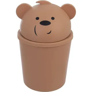 Niedlicher Bären-Mülleimer mit abnehmbarem Deckel für das Kinderzimmer - Braun