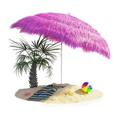 Sonnenschirm Hawaii Pink Ø160cm UV-Schutz 30+