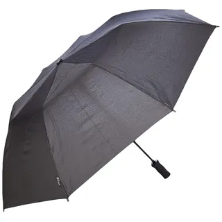 Falcone® XXL 120 cm Trekking Taschenschirm Automatik Schwarz 52 cm Taschenschirm, Schwarz, 52 cm, Taschenschirm