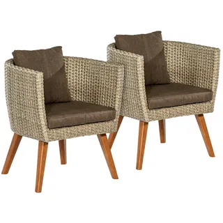 Merxx Gartensessel Imperia 69 x 59 x 77 cm beige