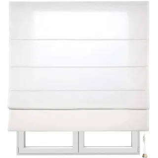 Storesdeco Raffrollo Ekrü, 150 cm x 250 cm , Beige , Kunststoff , Uni , Rechteckig , 150x250 cm , Ce , Heimtextilien, Vorhänge, Rollos