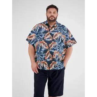 Lerros Hawaiihemd in den Größen 3XL bis 6XL - Classic Navy - 5XL