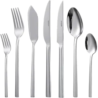 Hanseatic Besteck-Set »SMART, wahlweise in glänzender oder matter Optik« leichtes und minimalistisches Design, silberfarben