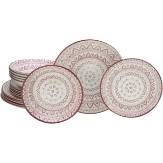 CreaTable Mexico Tafelservice 18-tlg. rostfarben/weiß
