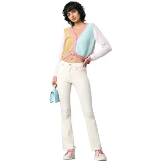 ONLY ONLBLUSH MID Flared DNM DOT019 NOOS - Beige