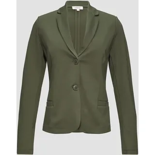 S.Oliver Jersey-Blazer mit Twillstruktur, Damen, Grün, 42