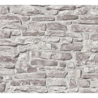 A.S. Création Vliestapete in Naturstein Optik Grau 10,05 m x 0,53 m