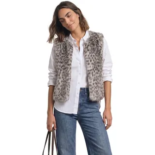 Street One Damen 2200672 Fake-Fur Weste mit Zipper und Taschen (1er Pack)