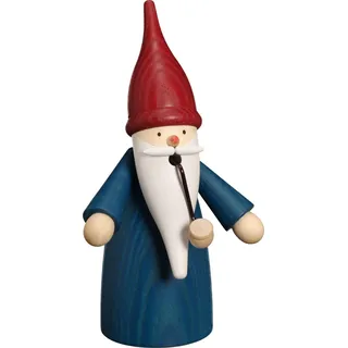 Räuchermann Wichtel blau HxBxT = 16x8x9cm NEU Rauchmann Räucherfigur Räucherkerz