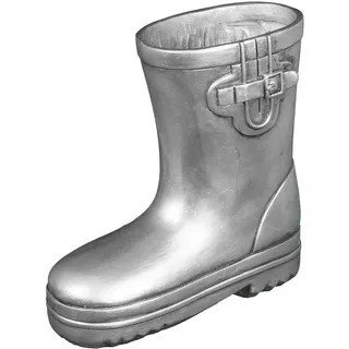 Ambiente Haus Wanddekoobjekt Gummistiefel - gross 18 cm silber