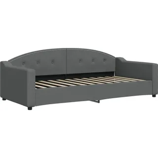 vidaXL Tagesbett Dunkelgrau 90x200 cm Stoff - Grau