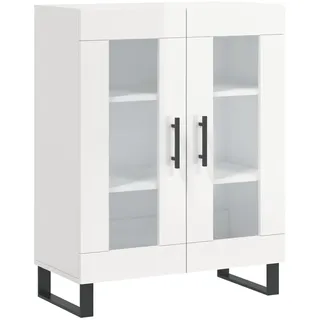 vidaXL Sideboard 69,5 x 90 x 34 cm Hochglanz / Weiß