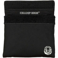 CHAMP HIGH - NEU - Smell Proof Bag | geruchsdichte, geruchssichere Tasche mit AKF-Technologie, 12x14 cm, für Reisen, Festivals, Konzerte (Schwarz)