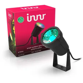Innr Smart Gartenstrahler Erweiterung (1er-Pack), White & Color LED Außenstrahler, IP65 wasserfest, nur als Erweiterung für OSL 232 C Basisset