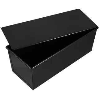 HEMOTON Brotbackform Mit Deckel Laibpfanne Mit Antihaftbeschichtung Für Toastbrot Und Sandwichbrot Schwarze Kastenform Für Gleichmäßiges Backen 12.60 X 5.51 X 4.72 in