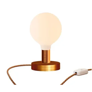Creative Cables Posaluce Globo Switch Switch Tischlampe - Satin Copper - One Size