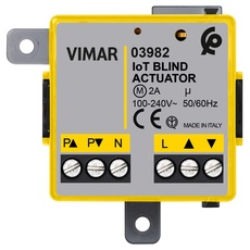 Vimar 03982 IoT-Rollladenmodul für Rollladen, entfernte Steuerung, Über das entsprechende Gateway oder den Hub ZigBee mit Alexa, Google Home und IFTTT kompatibel