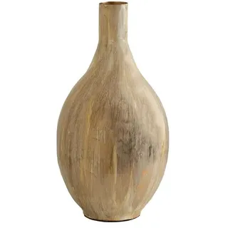 Romimex Vase, Beige, Aluminium, 23 x 43 x 23 cm