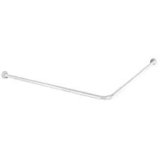 KLEINE WOLKE Duschvorhangstange L-Form 90 x 90 cm weiß