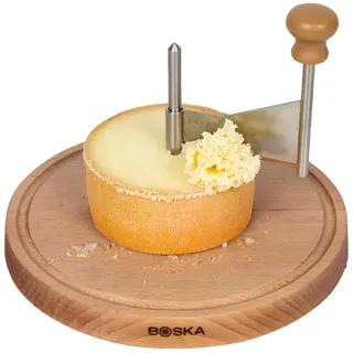 BOSKA Käseschaber Amigo - für Tète de Moine-Käse - Girolleschaber - tete de moine hobel - holz