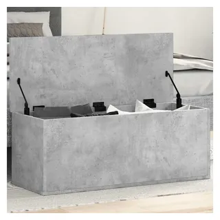 vidaXL Aufbewahrungsbox Truhe 90 x 35 x 35 cm 1-tlg. grau