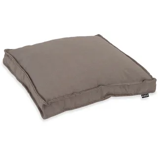 Sitzkissen H.O.C.K. "Caribe", braun (taupe, taupe, braun, unifarben), B:50cm H:5cm L:50cm, Polyacryl (dralon), Dekokissen_Sitzkissen_Kissenhüllen, Sitzkissen, Outdoor geeignet