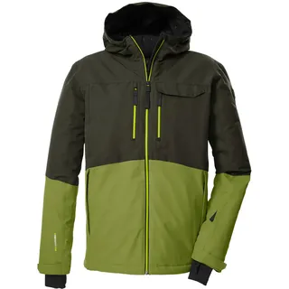 KILLTEC Herren Skijacke/Funktionsjacke mit Kapuze und Schneefang KSW 53 MN SKI JCKT, dunkeloliv, XXL,
