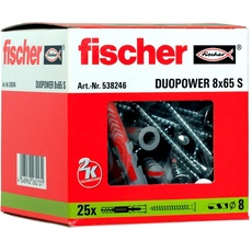 Bild von DuoPower 8x65 S, 2-Komponenten-Dübel 65mm 8mm 538246 25St.